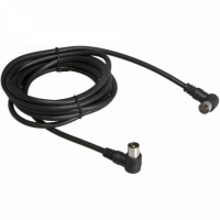 Шнур TV PLUG - TV JACK 1,5 м угловой черный (18-0012) 