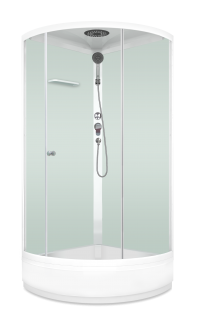 Душевая кабина DOMANI-Spa Simple Mid средний поддон матовая 90 х 90 х 215 в Орехово-Зуево