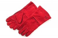 Краги спилковые пятипалые с подкладк.красные в Орехово-Зуево