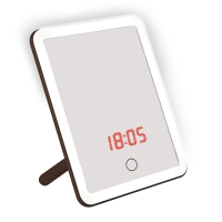 Uniel TLD-591 Светильник настольный-ЗЕРКАЛО,4W,ЧАСЫ,ТЕРМОМЕТР,Dimmer в Орехово-Зуево