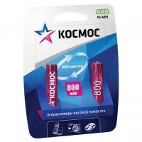 КОСМОС Аккумулятор AA 1100mAh 2 шт R03 в Орехово-Зуево