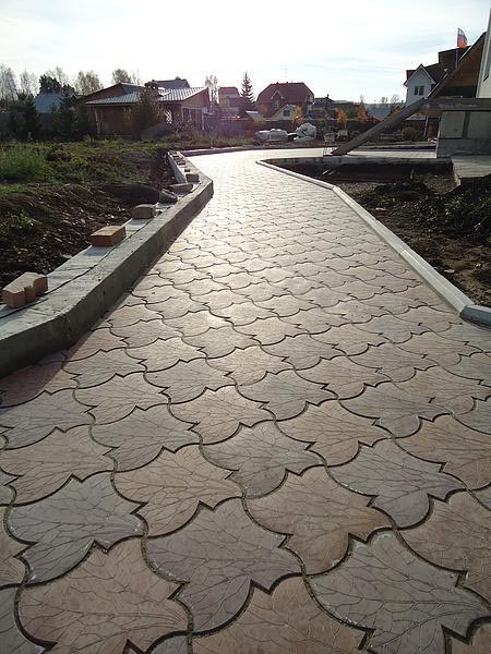 Плитка тротуарная Кленовый лист (Клен) по доступным ценам в Орехово-Зуево