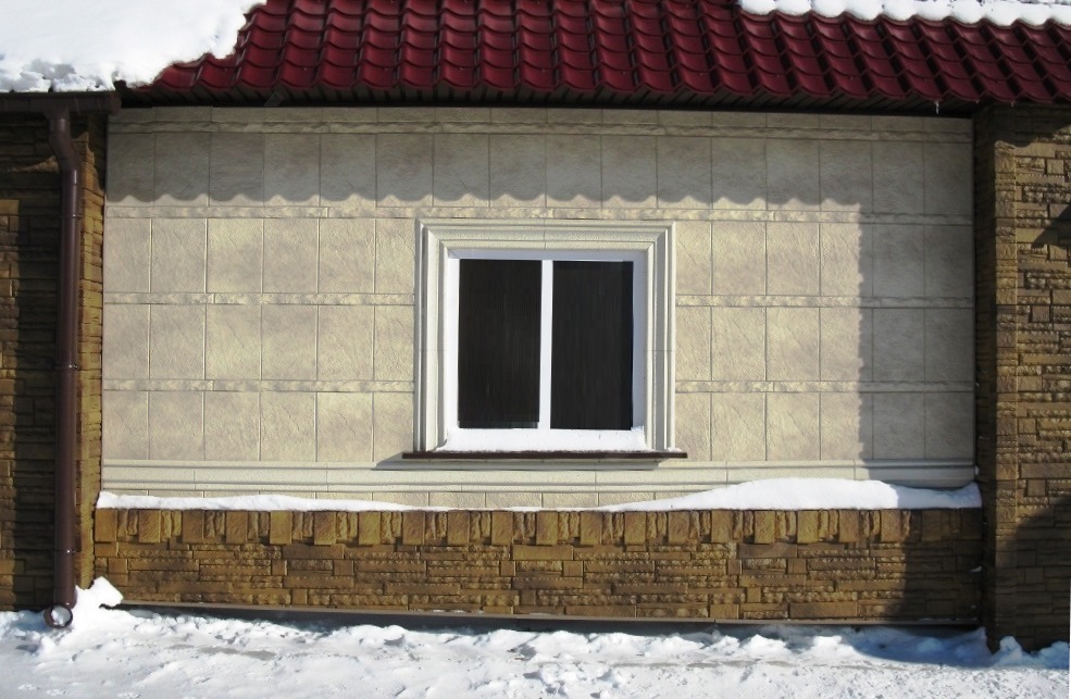 Альта Профиль Фасадная плитка - Сочетание со скалистым камнем