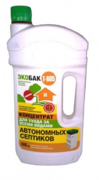 Средство для септиков ЭКОБАК Т-605 в Орехово-Зуево