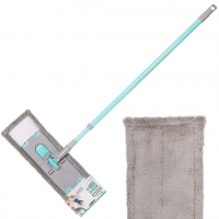 Швабра ПЛОСКАЯ микрофибра 130х42х12 см телескопическая ручка 23-А05М Марья Искусница в Орехово-Зуево